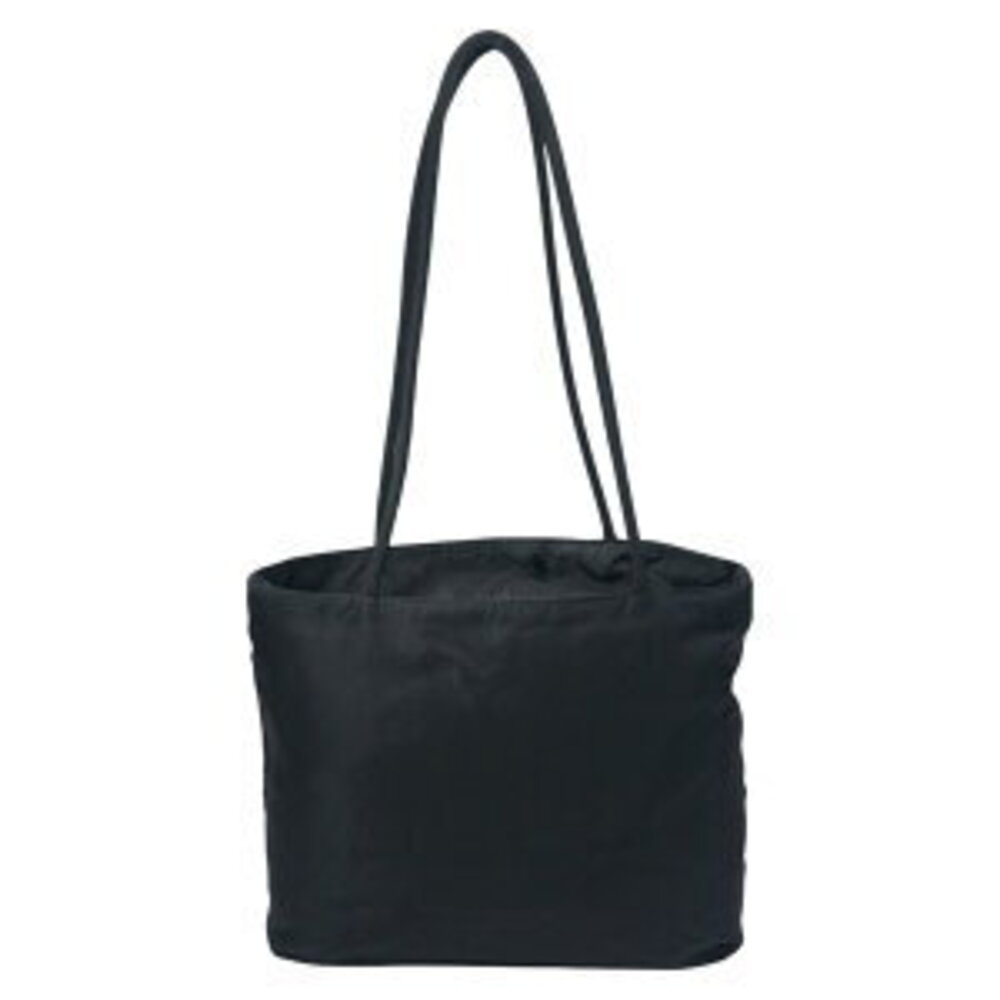 Prada Tessuto nylon logo tote triangle shoulder black handbag bag